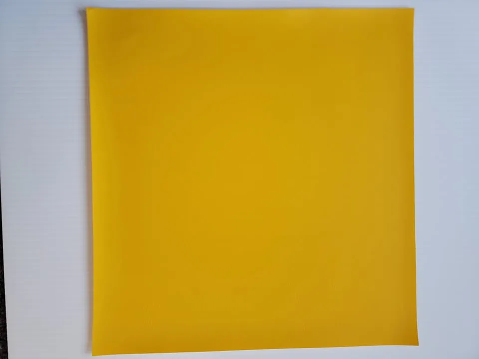12x12 Faux Leather Vinyl - Yellow