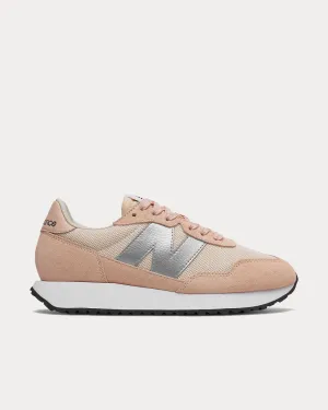 237 Rose Water with Silver Metallic Low Top Sneakers