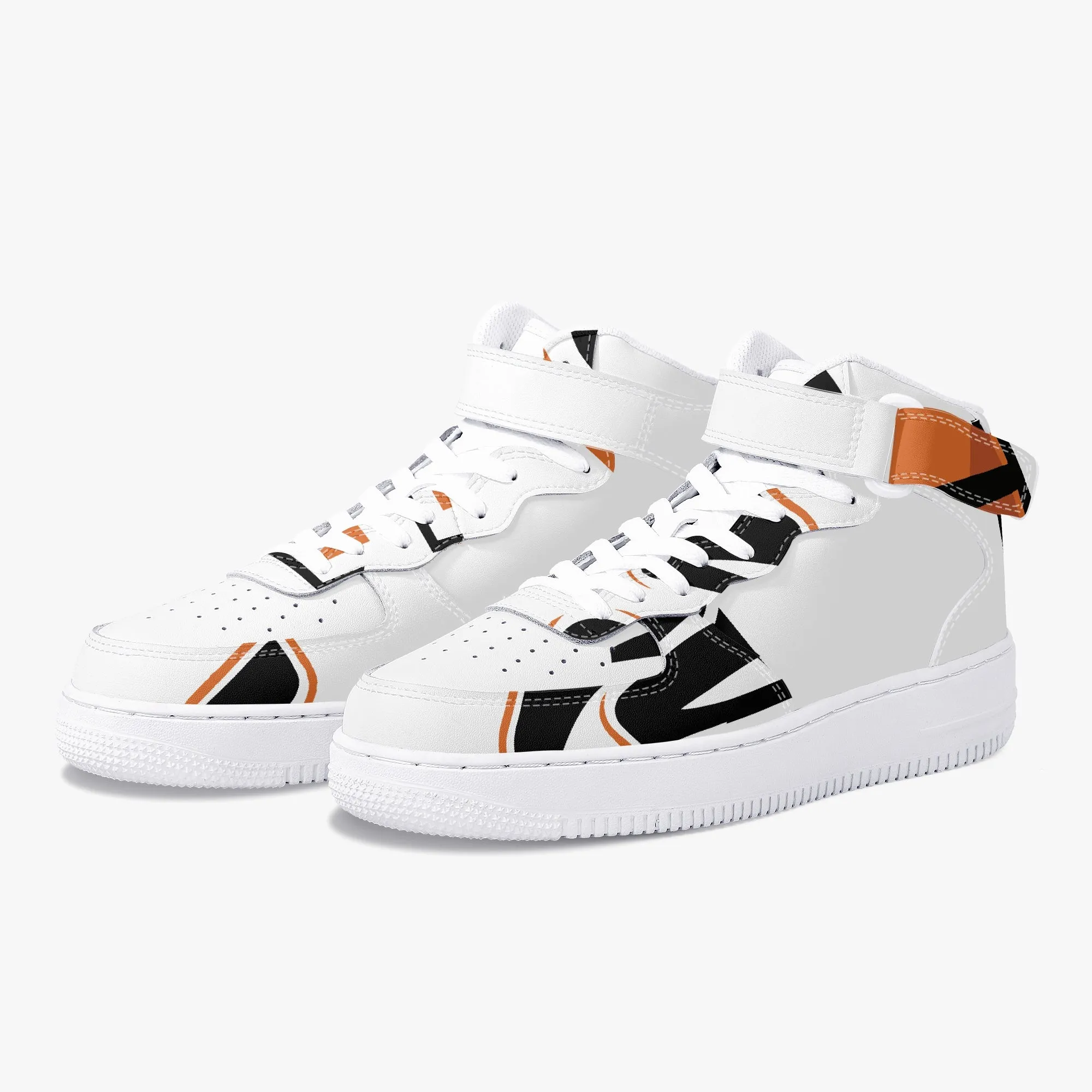 284. New High-Top Leather Sports Sneakers