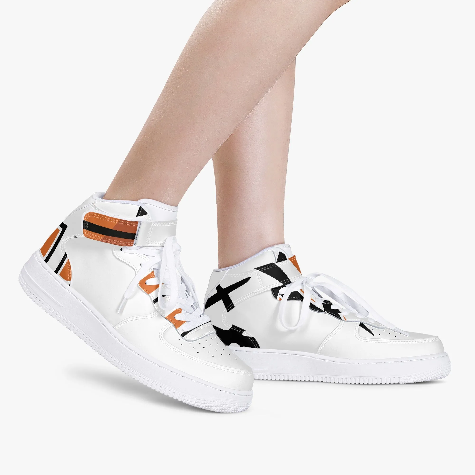 284. New High-Top Leather Sports Sneakers