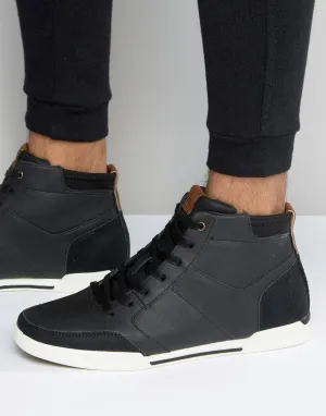 Aldo Bonica Hi Top Sneakers In Black