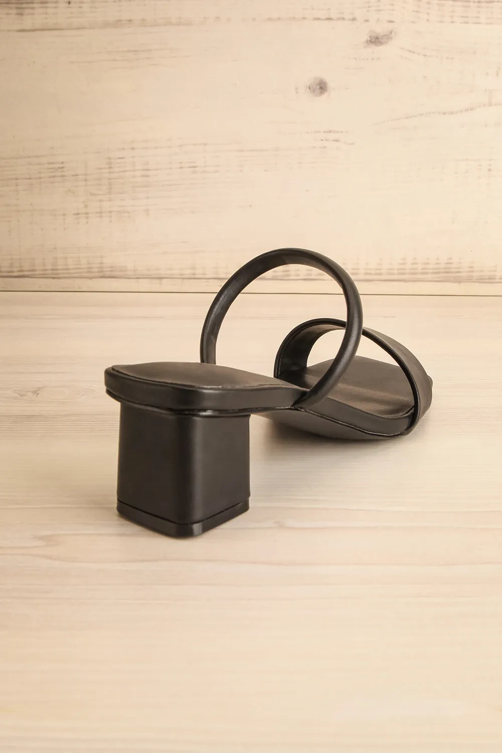 Aylmer | Black Strappy Heeled Sandals