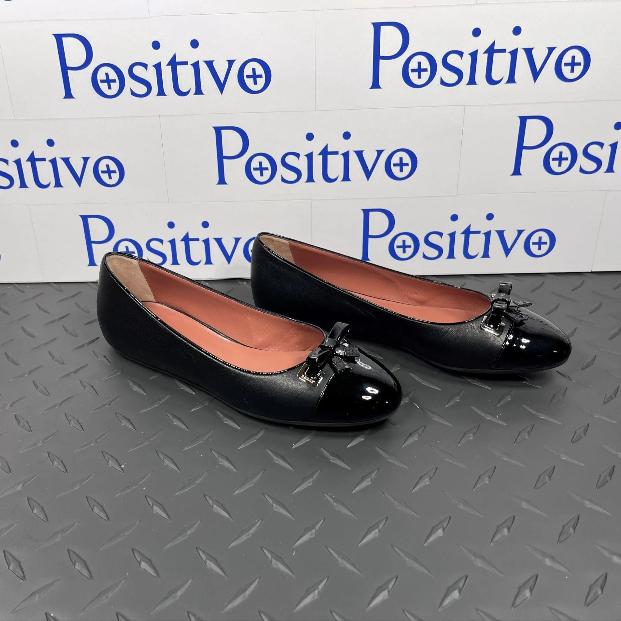 Bally Sofye Black Leather Flats