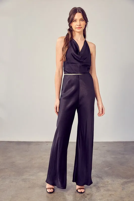 Black Satin Dress Pants