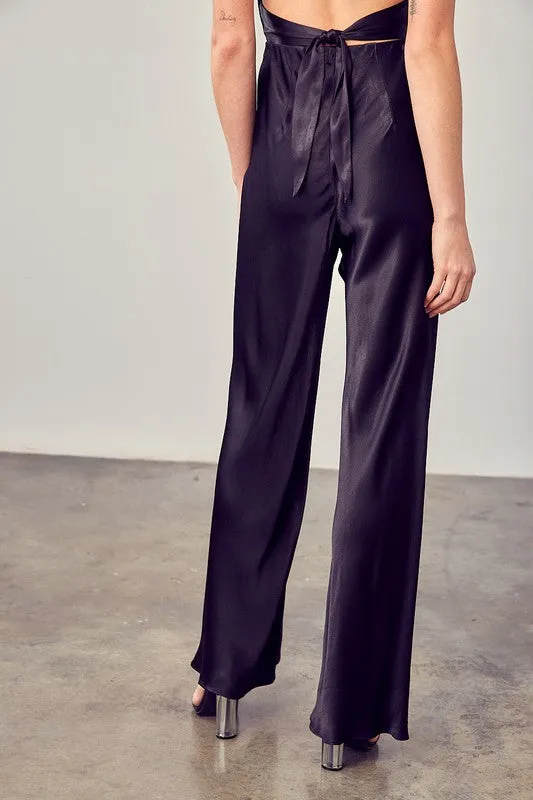 Black Satin Dress Pants