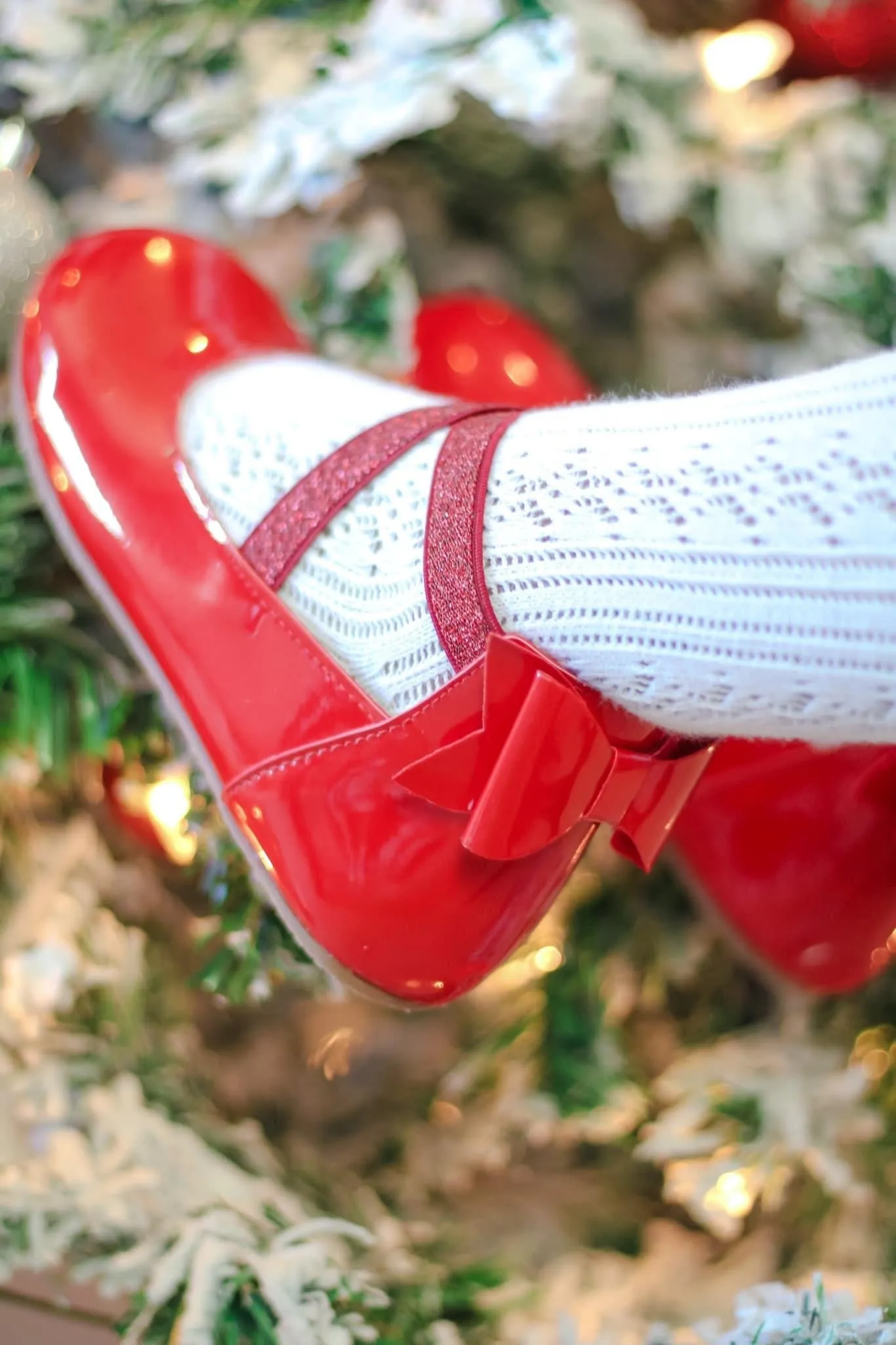 Bow Back Ballet - Red Patent Leather