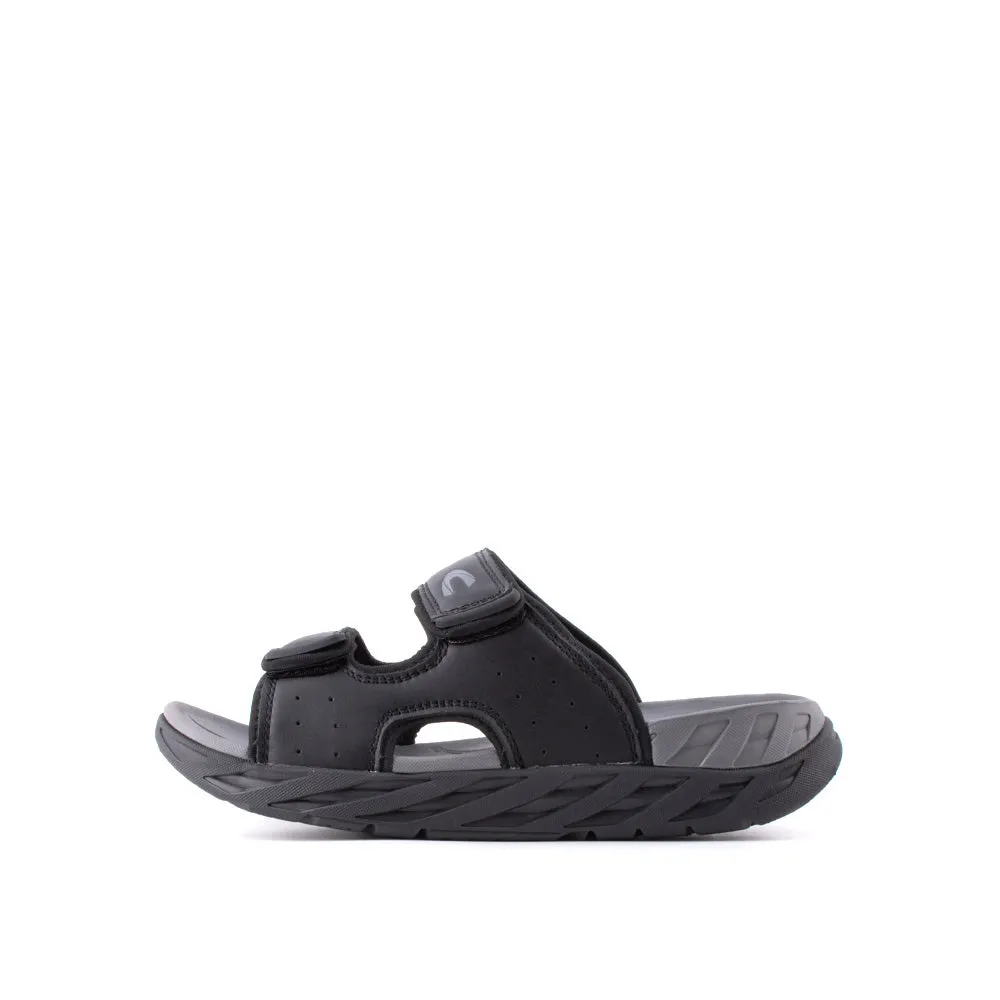 camel active Leather Easy Slip On Sandals Men Black JAXON 892407-WA1SV-1 BLACK