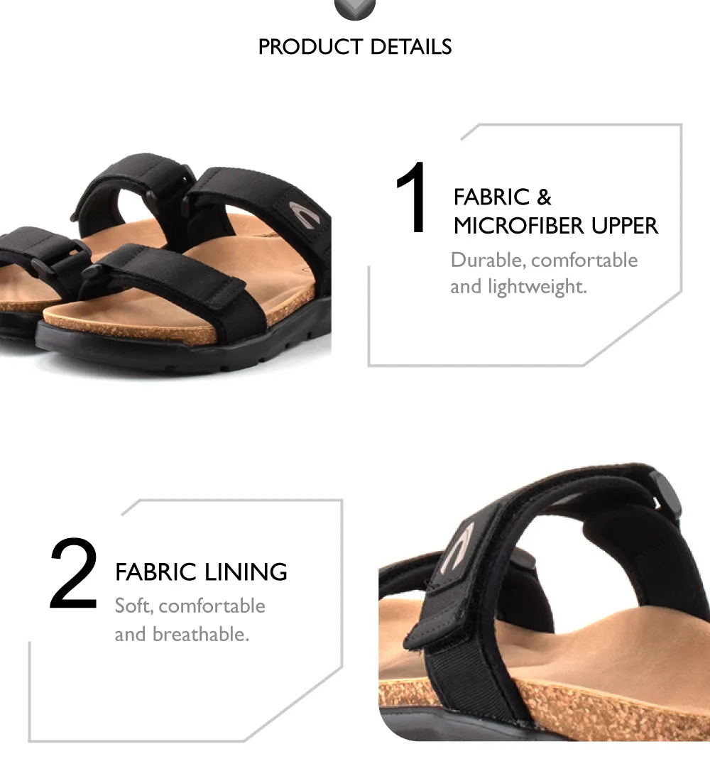 camel active Women Trinity Slip-On Sandals -792301-CV01SV-1-BLACK
