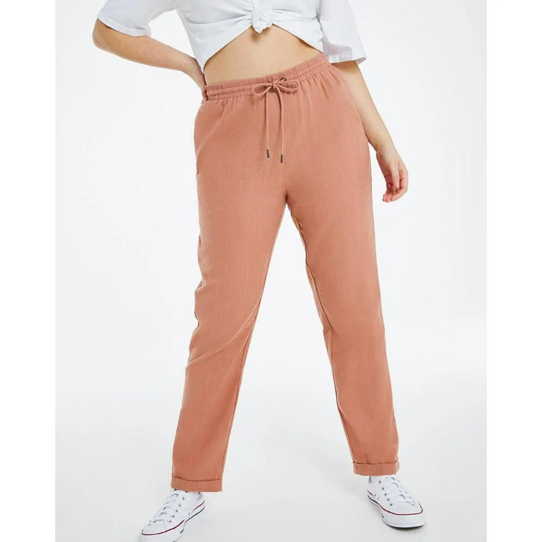 Capsule Baked Peach Tapered Jogger Trousers