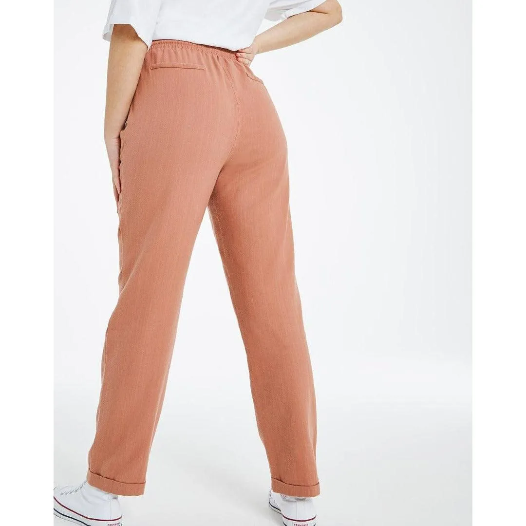 Capsule Baked Peach Tapered Jogger Trousers