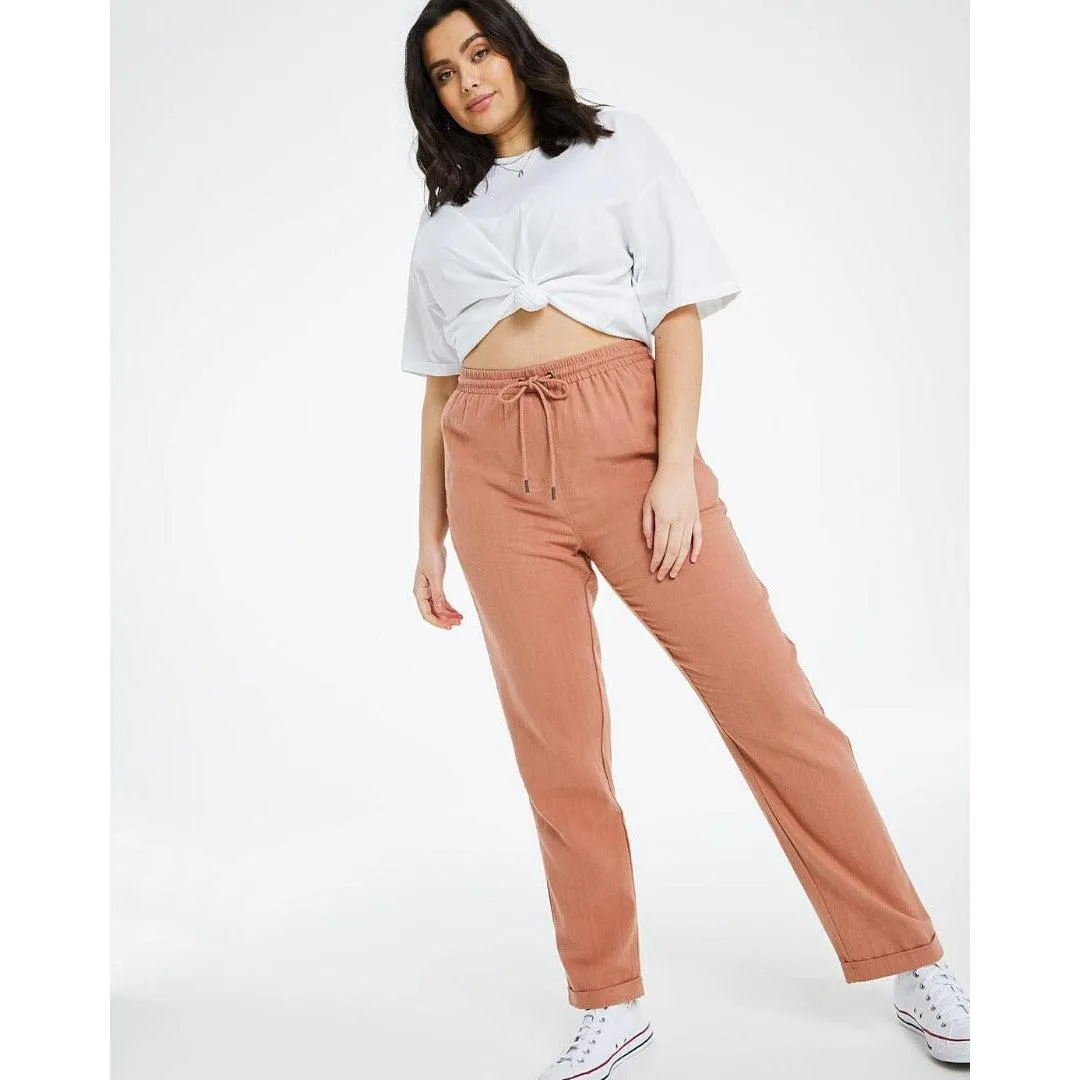 Capsule Baked Peach Tapered Jogger Trousers