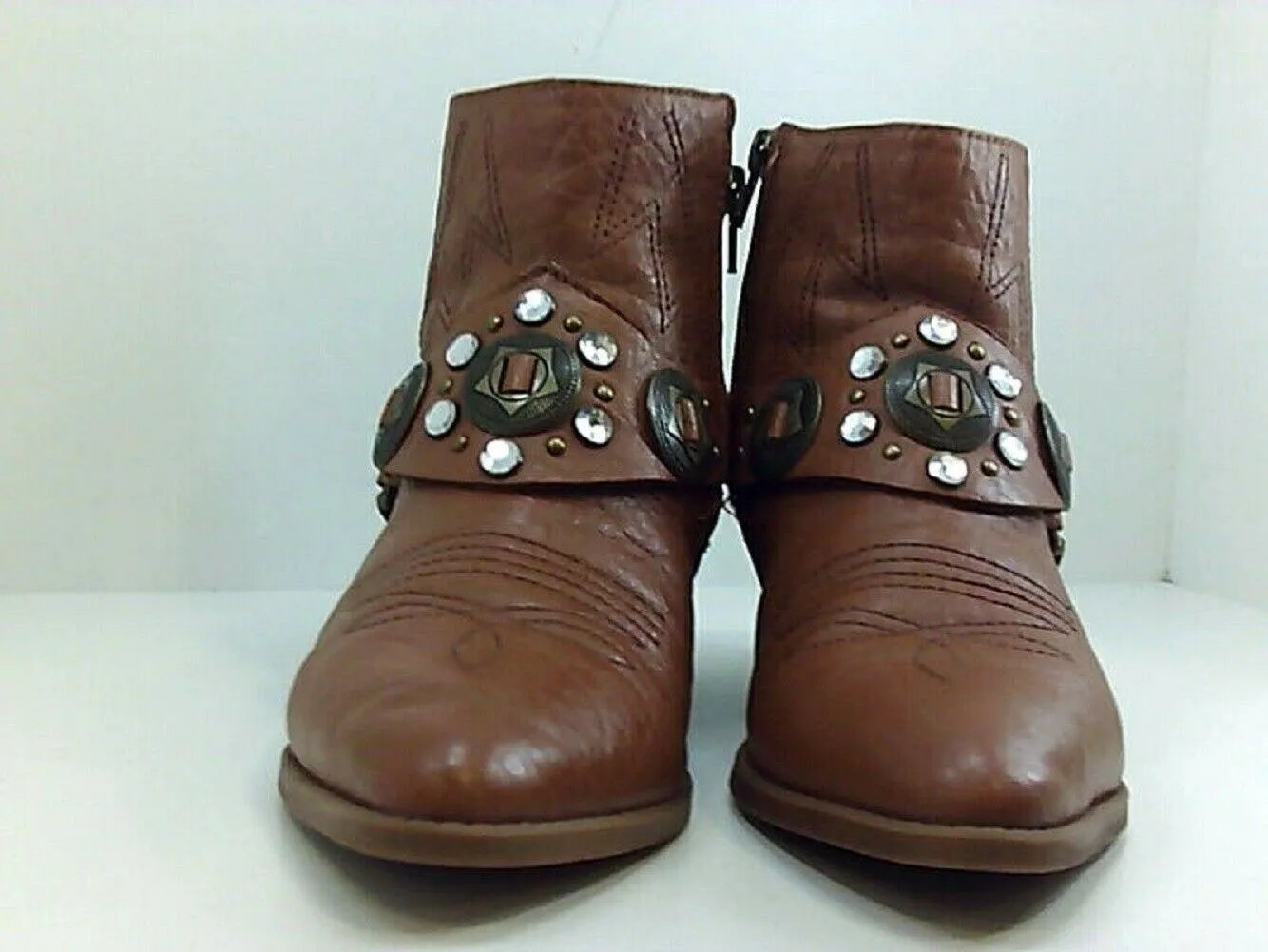 Carlos by Carlos Santana Women Marlene Western Boot Cognac Shoes Size US 8.5 M