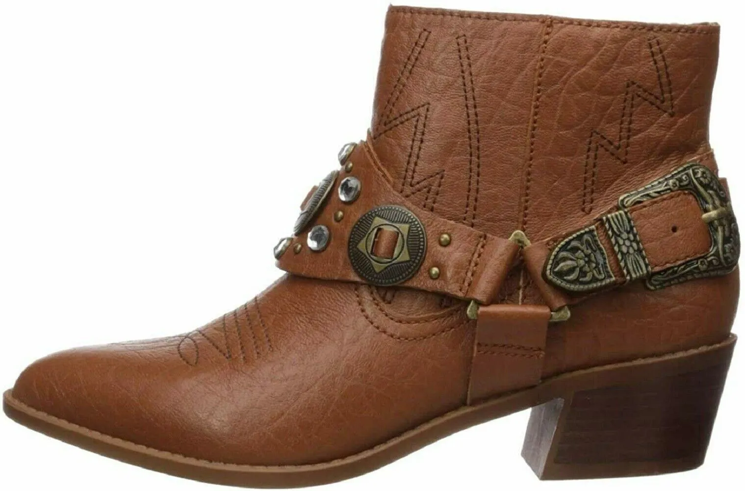Carlos by Carlos Santana Women Marlene Western Boot Cognac Shoes Size US 8.5 M