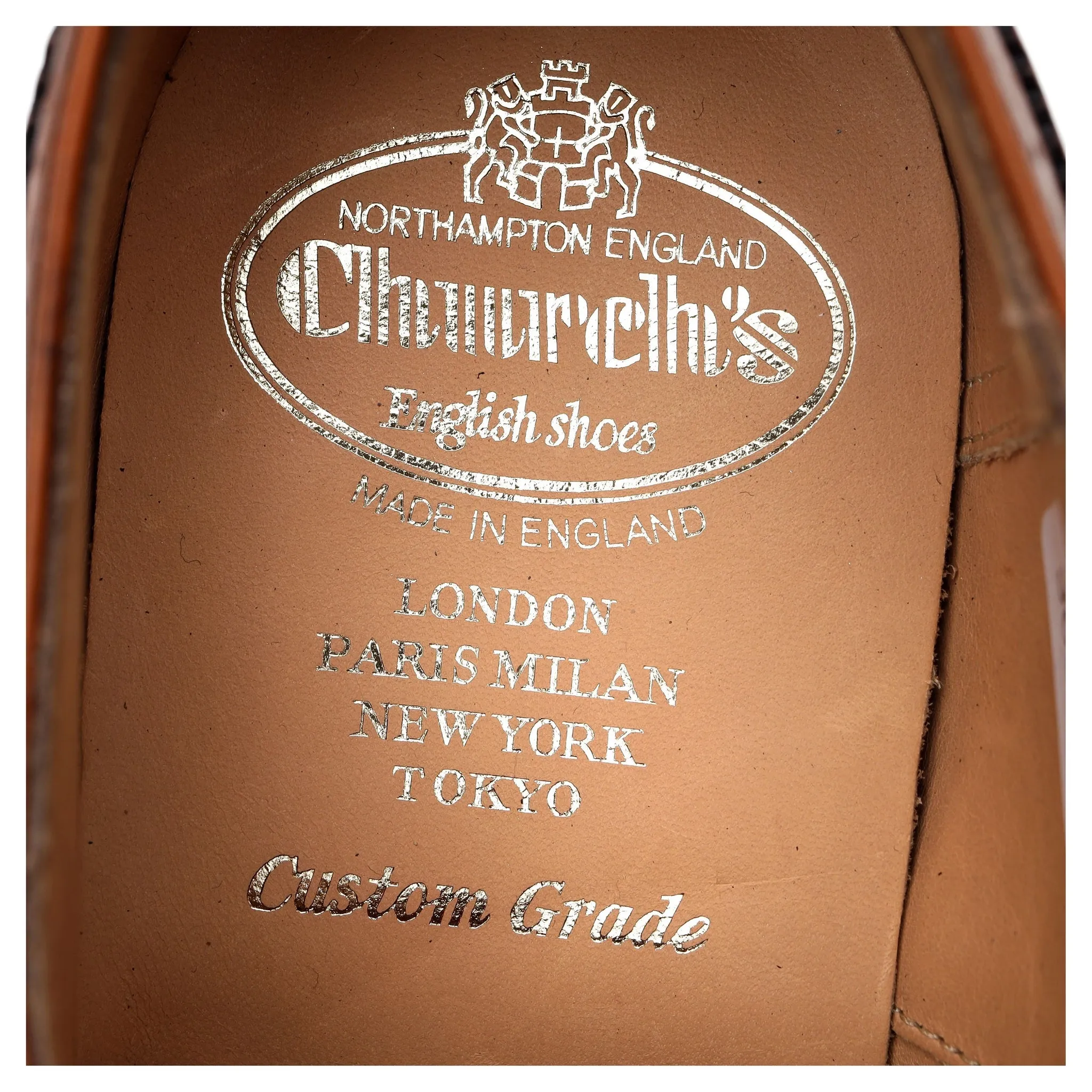'Chetwynd' Tan Brown Leather Brogues UK 8 F