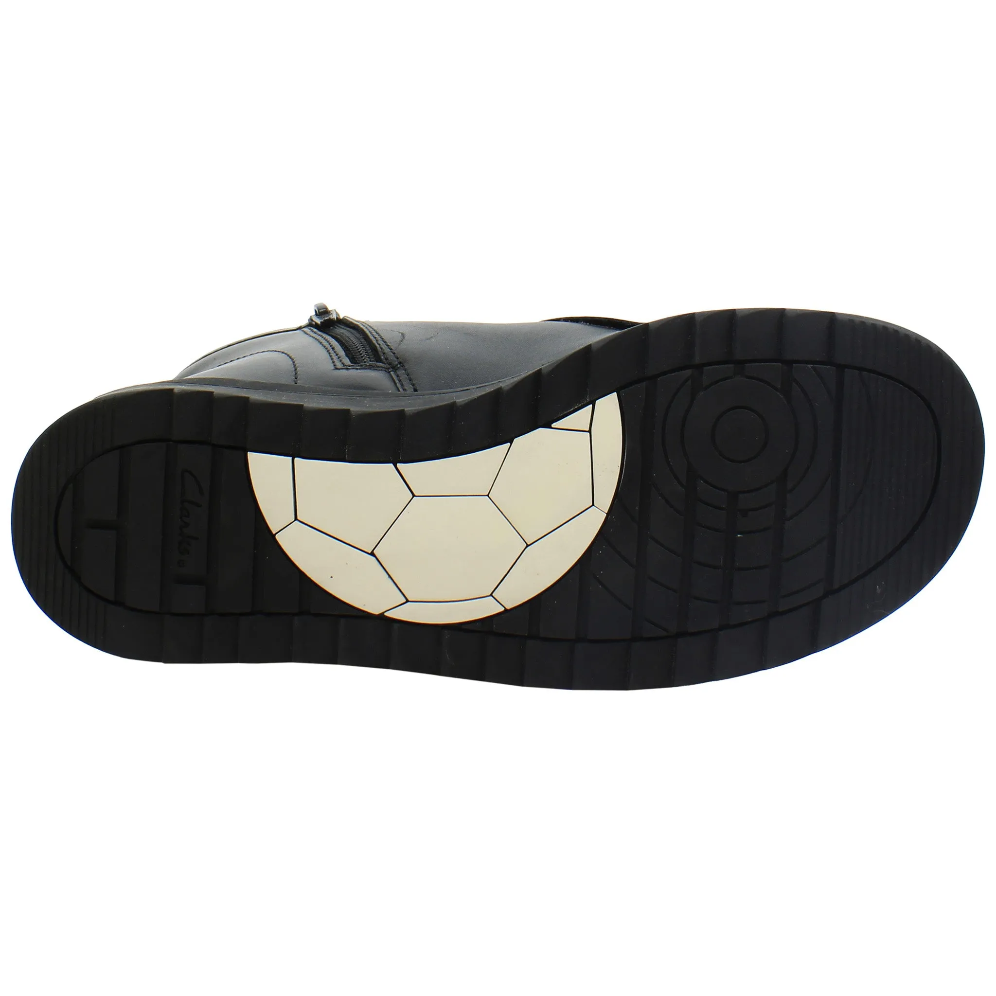 Clarks Goal Wally Kids Black Shoes