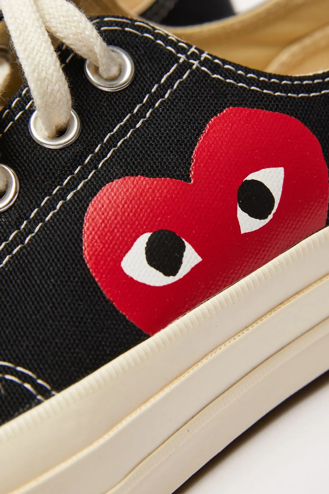 Comme Des Garçons X Converse Play Chuck Taylor Low Top Black Sneakers