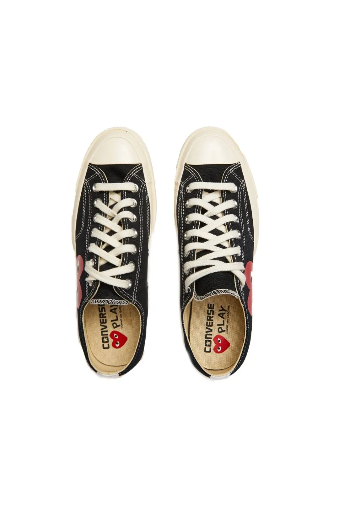 Comme Des Garçons X Converse Play Chuck Taylor Low Top Black Sneakers