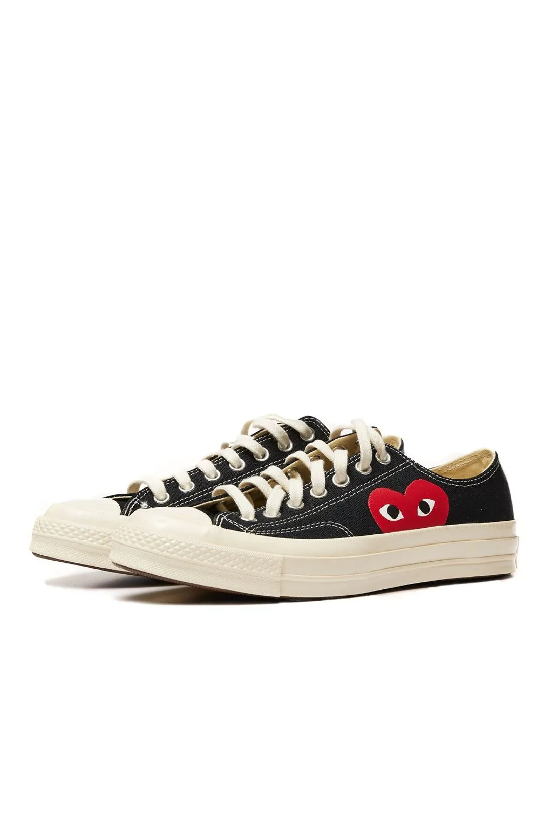 Comme Des Garçons X Converse Play Chuck Taylor Low Top Black Sneakers