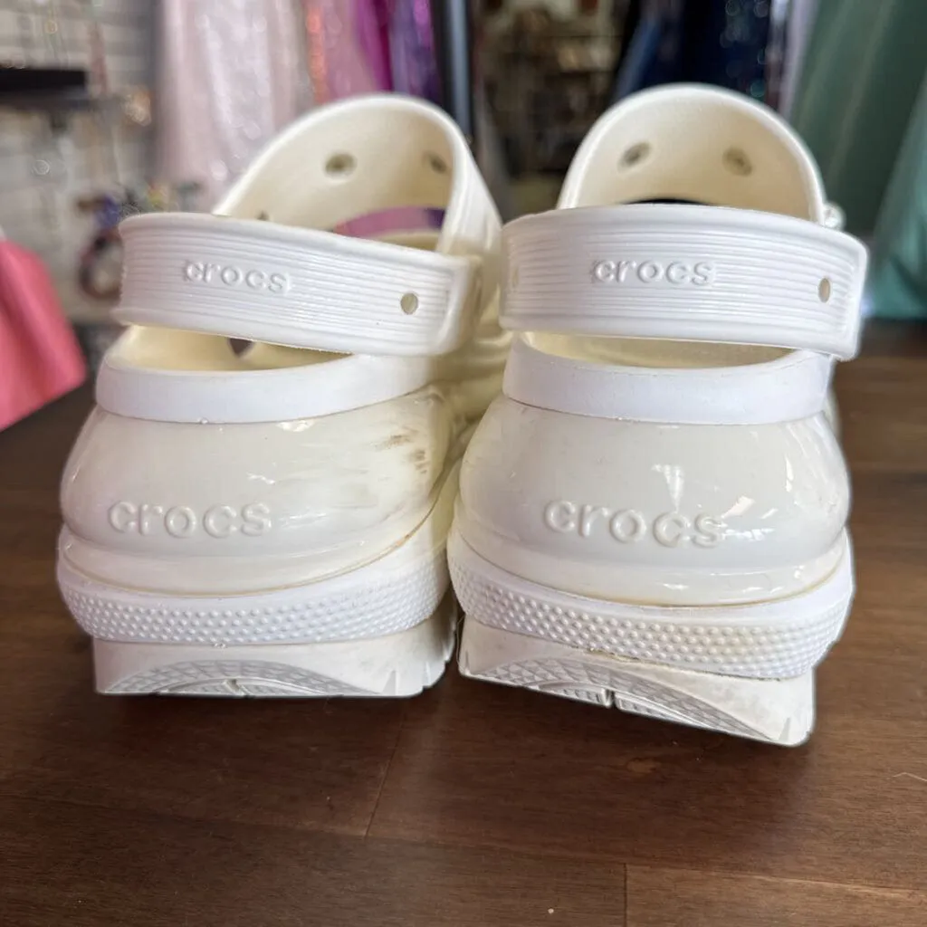 Crocs Bone Mega Crush Platform Sandals With Charms 10