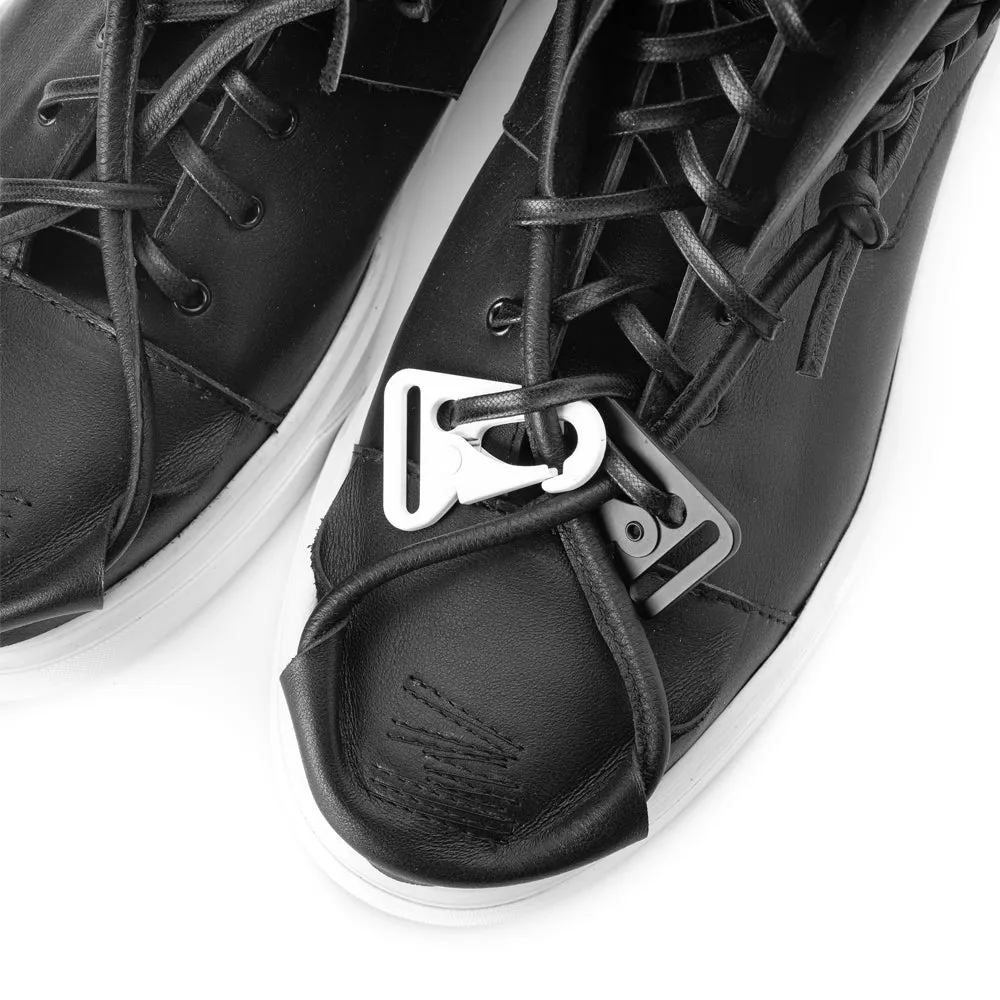 Crossroads black leather high top women sneakers