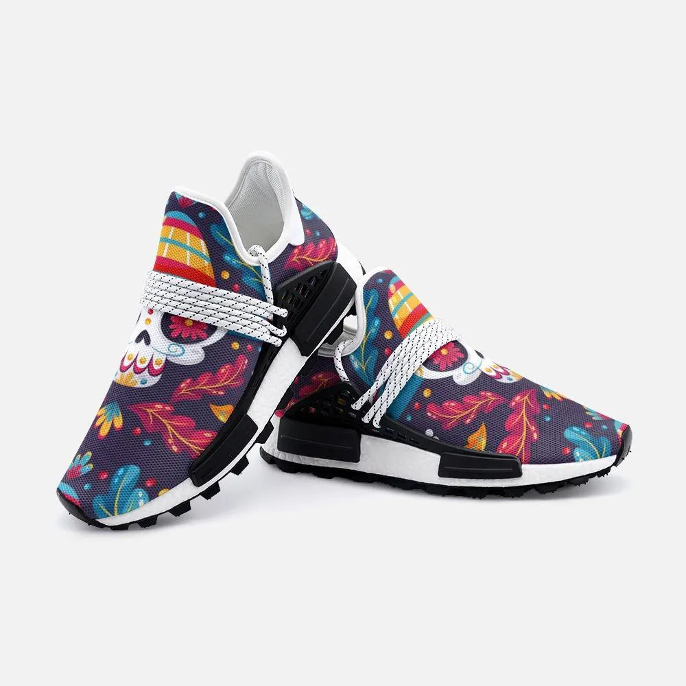 Day of the dead floral Unisex Lightweight Custom shoes