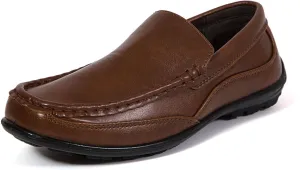 Deer Stags Boy's Booster Driving Moc Slip-On Loafer Flats Dress Shoes