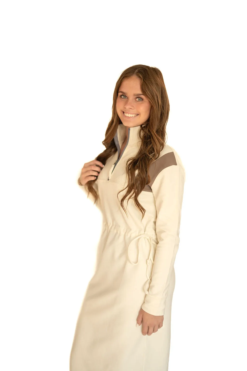 Drawstring Sweatshirt Dress
