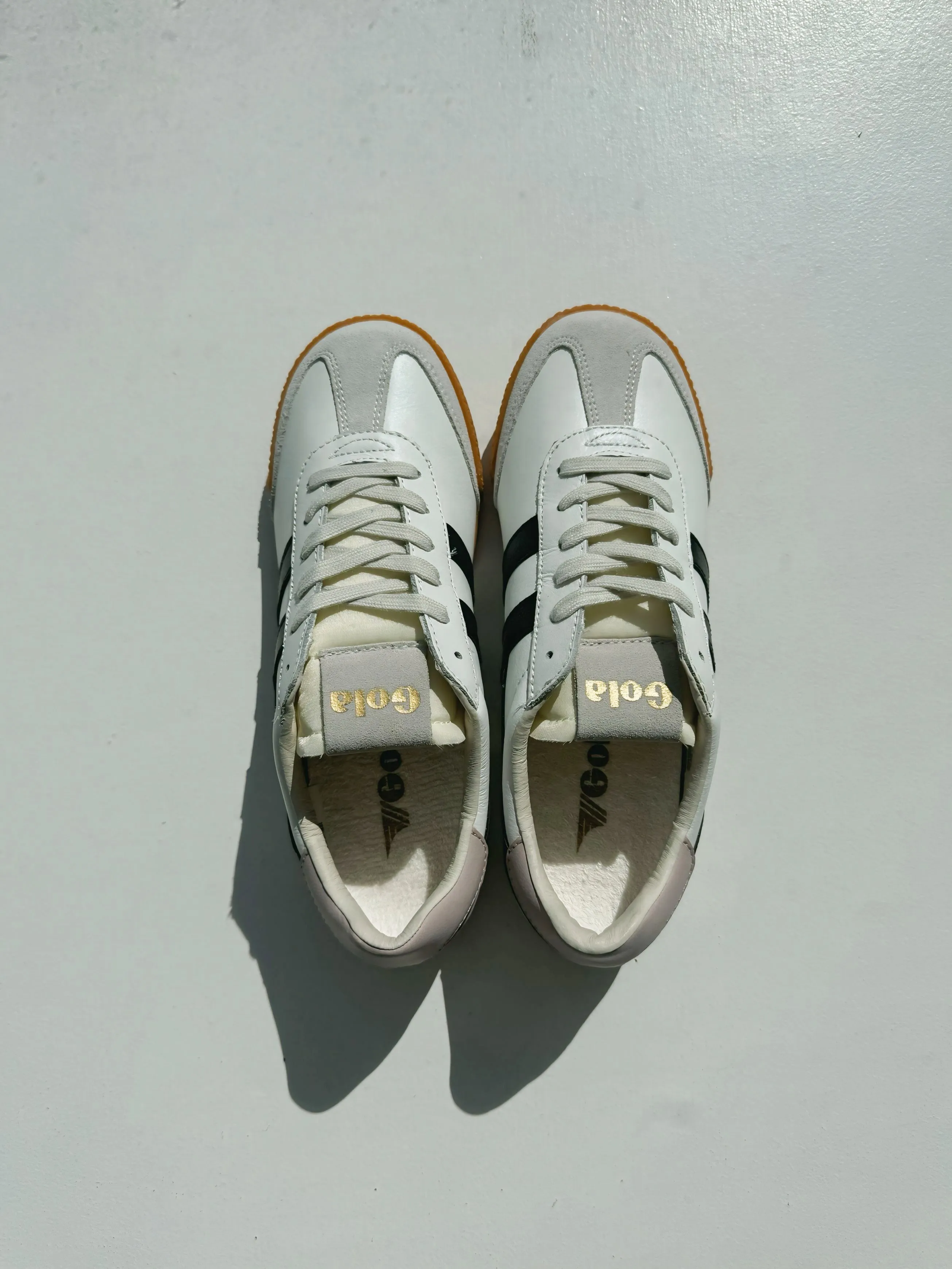 Elan Leather White/Black Sneaker