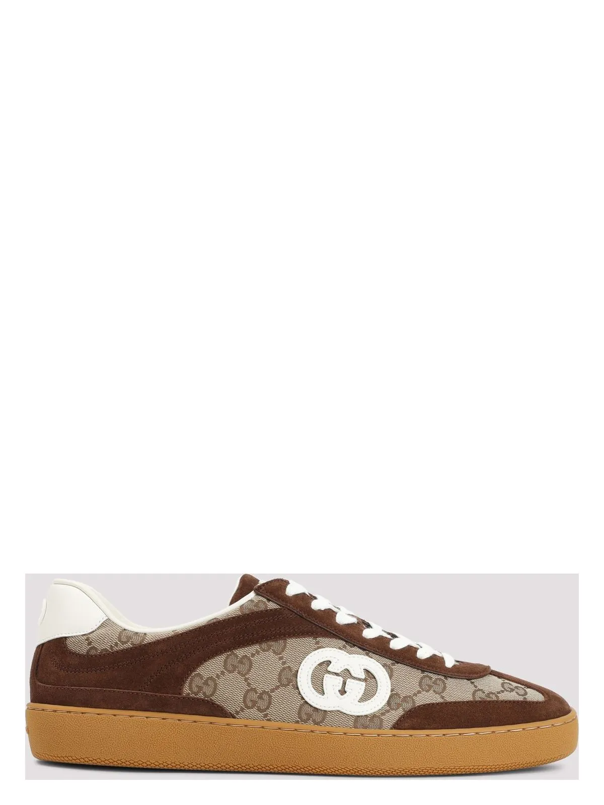 FABRIC AND LEATHER SNEAKERS