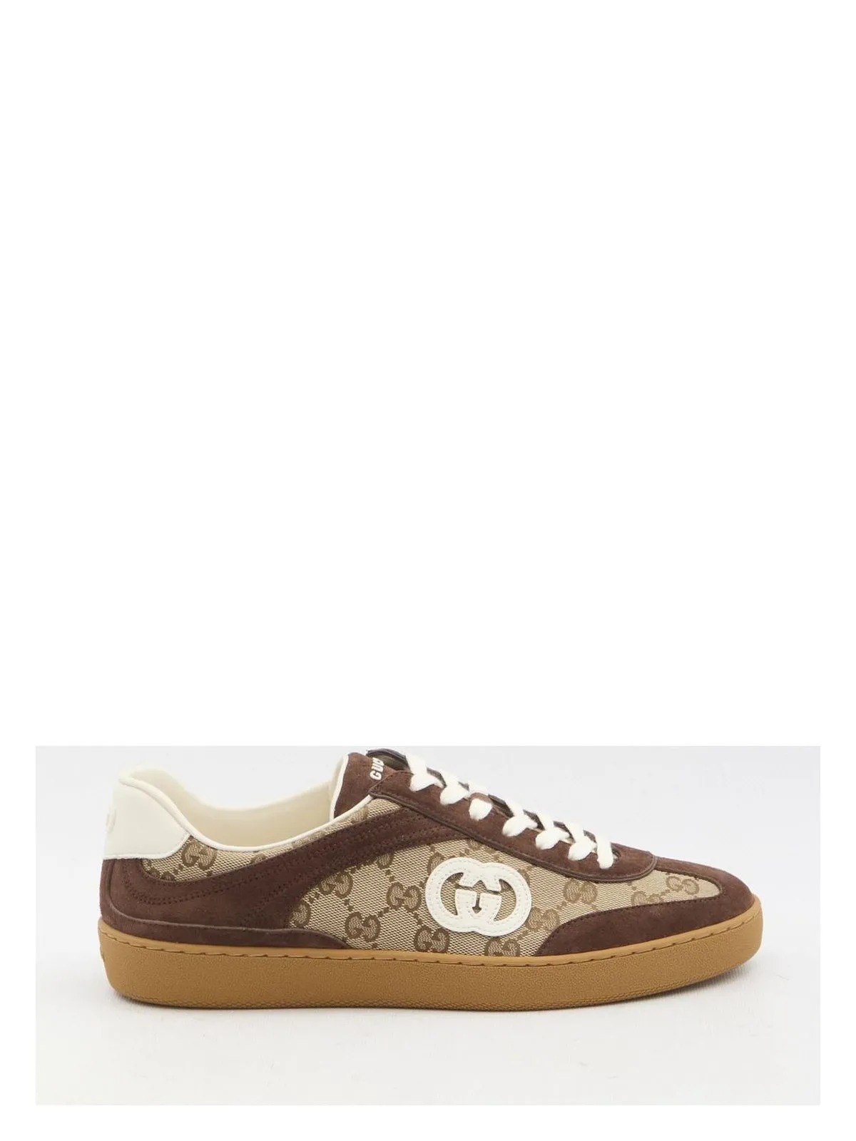 FABRIC AND LEATHER SNEAKERS
