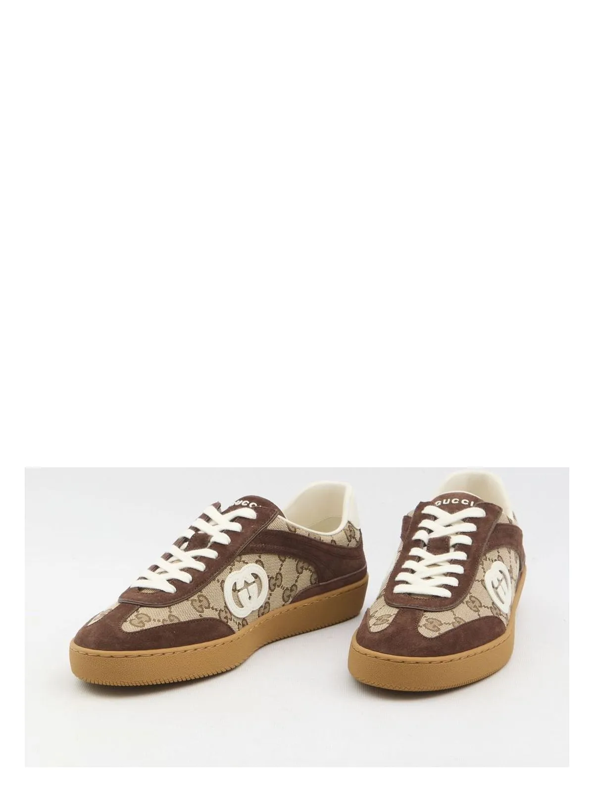 FABRIC AND LEATHER SNEAKERS