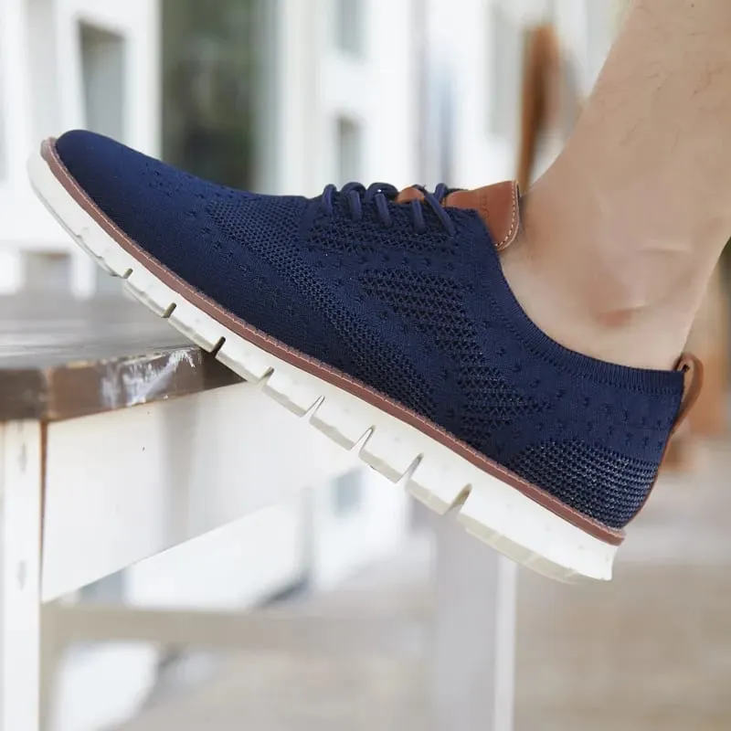 Fashion hollow breathable knitted mesh Flats Shoes