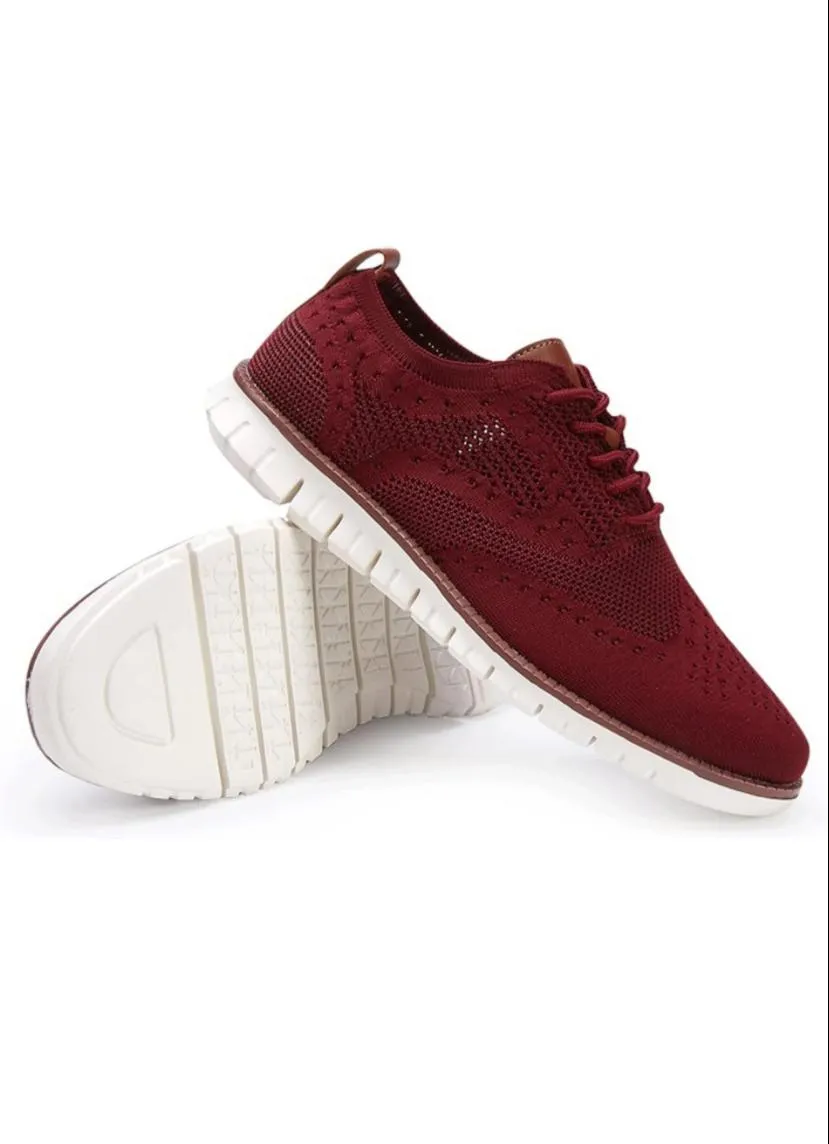 Fashion hollow breathable knitted mesh Flats Shoes