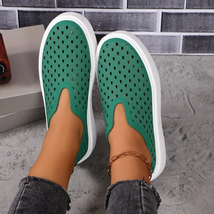 Fashion Hollow Thick Sole Flats