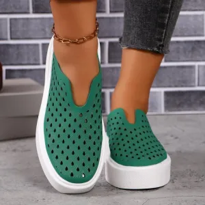 Fashion Hollow Thick Sole Flats