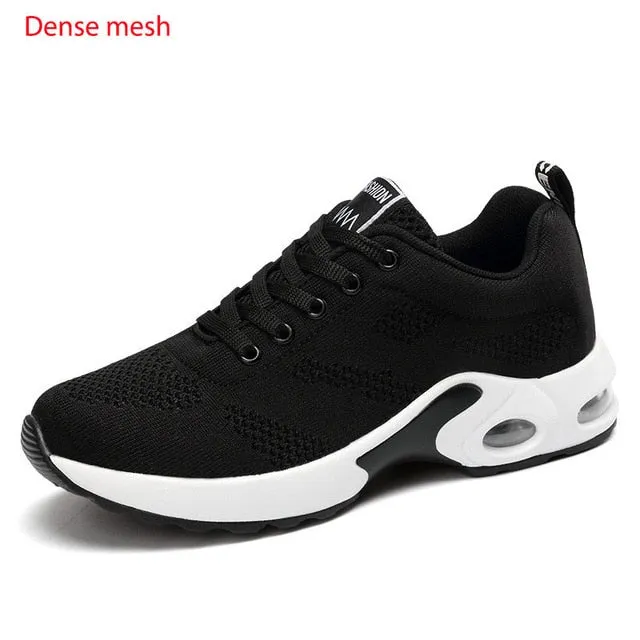 Fashion Lace Up Women Running Shoes Lightweight Sneakers Running Gym Shoes