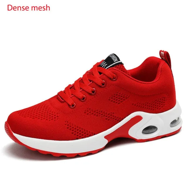 Fashion Lace Up Women Running Shoes Lightweight Sneakers Running Gym Shoes