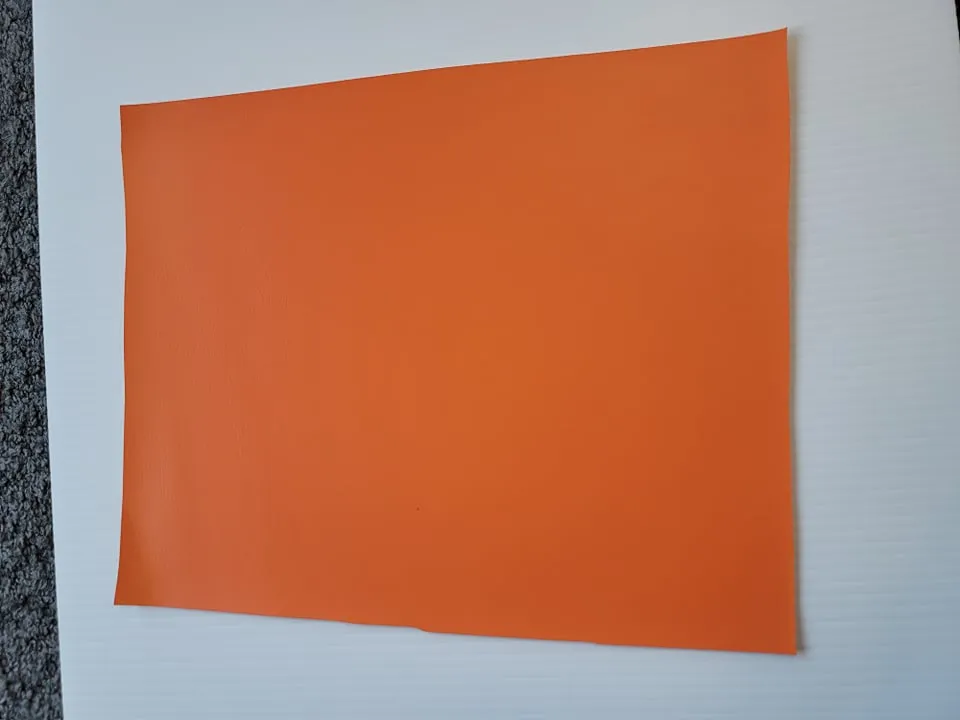 Faux Leather Vinyl - Orange