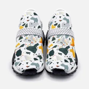 Flat colorful terrazzo pattern Unisex Lightweight Custom shoes