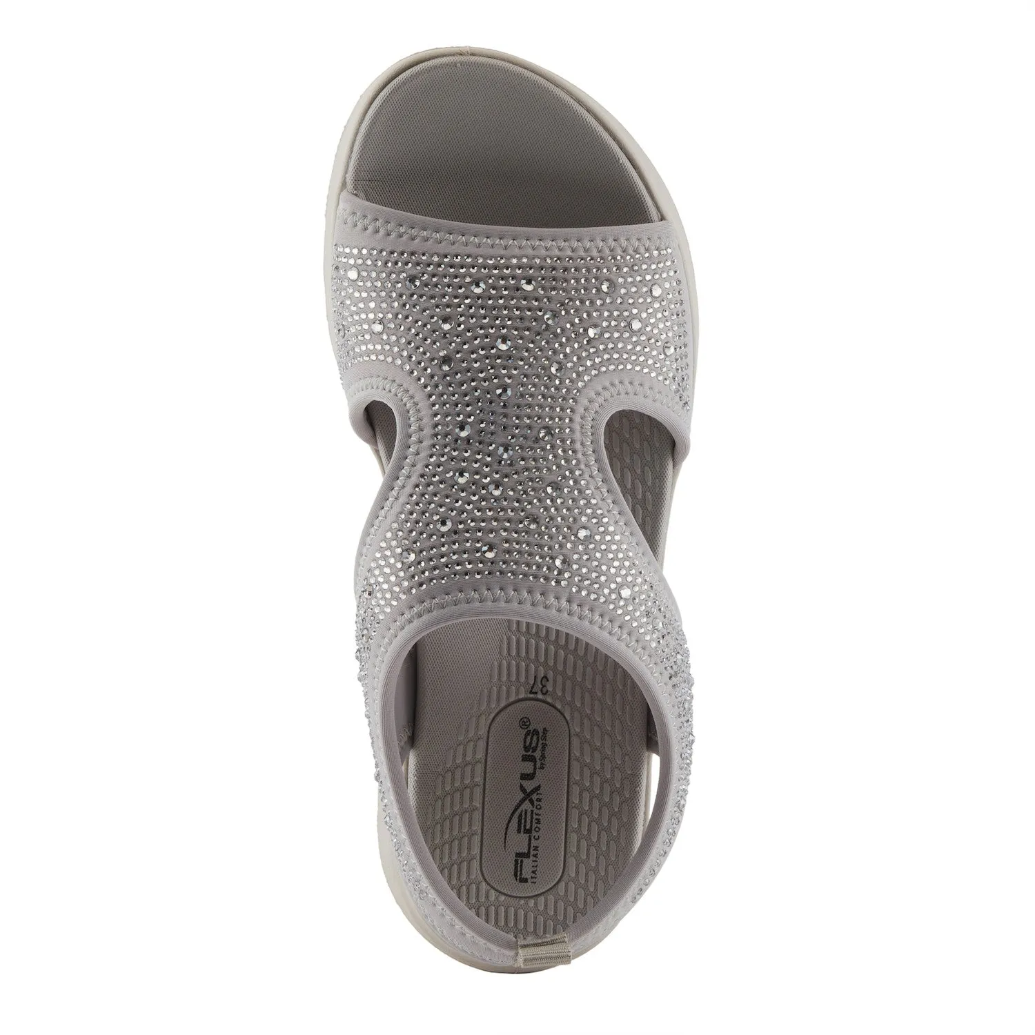 Flexus by Spring Step Women's Gosselin Open Toe Sandal - Grey