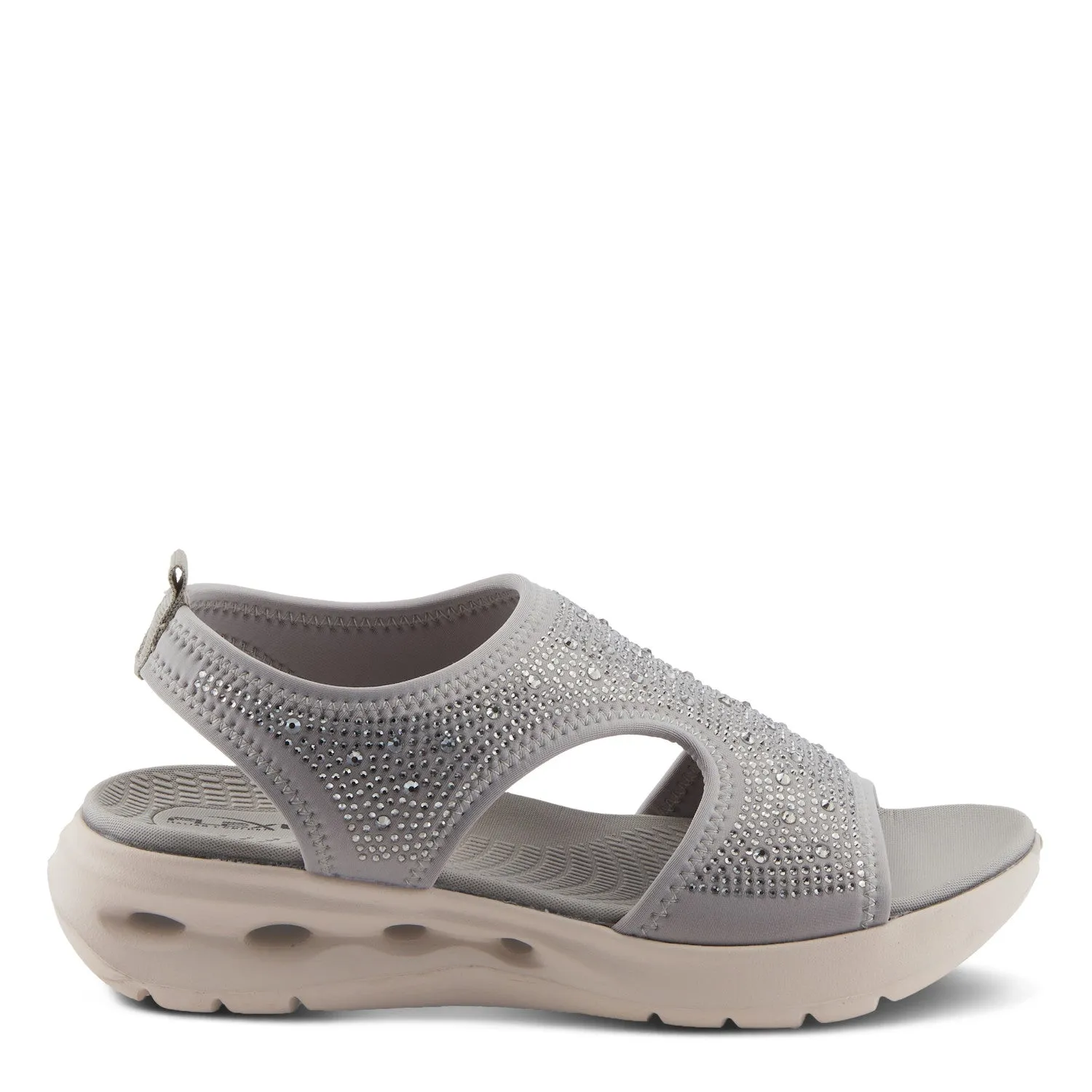 Flexus by Spring Step Women's Gosselin Open Toe Sandal - Grey