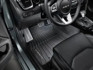 Genuine Kia Ceed Floor Mats, All Weather, With Grey Accent, Rhd