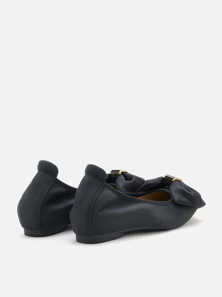 Hana Silk Bow Flats
