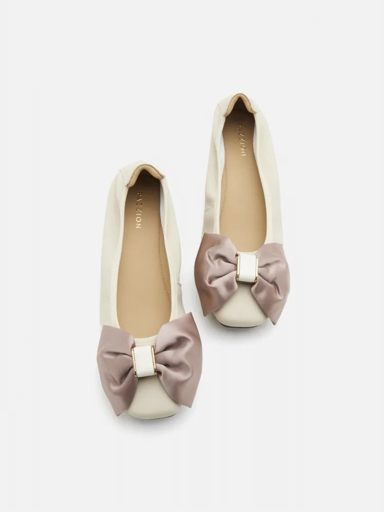Hana Silk Bow Flats