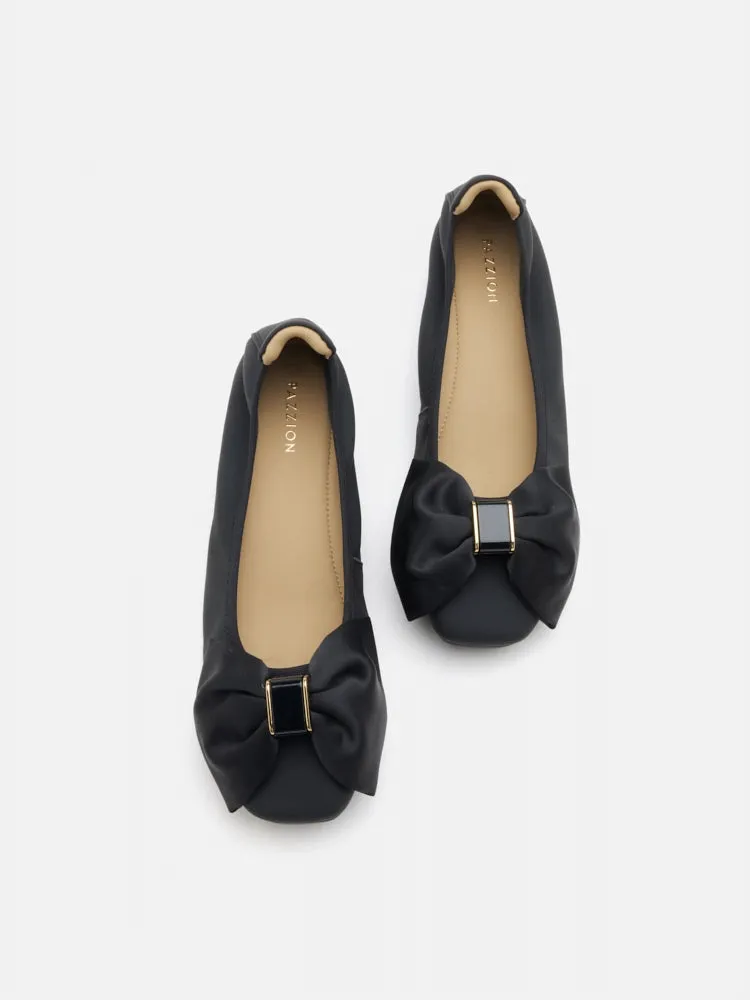 Hana Silk Bow Flats