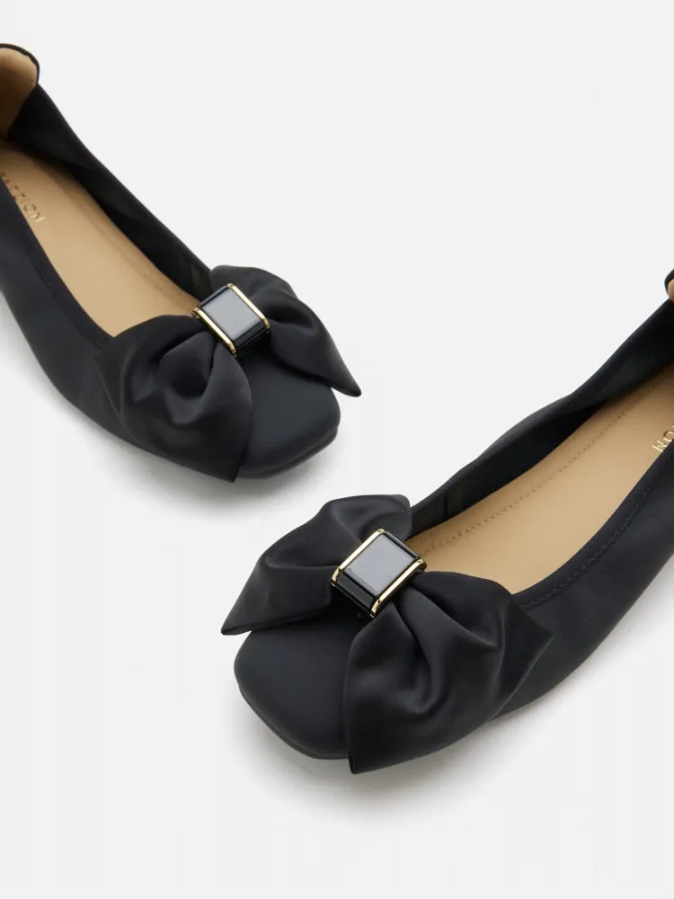 Hana Silk Bow Flats