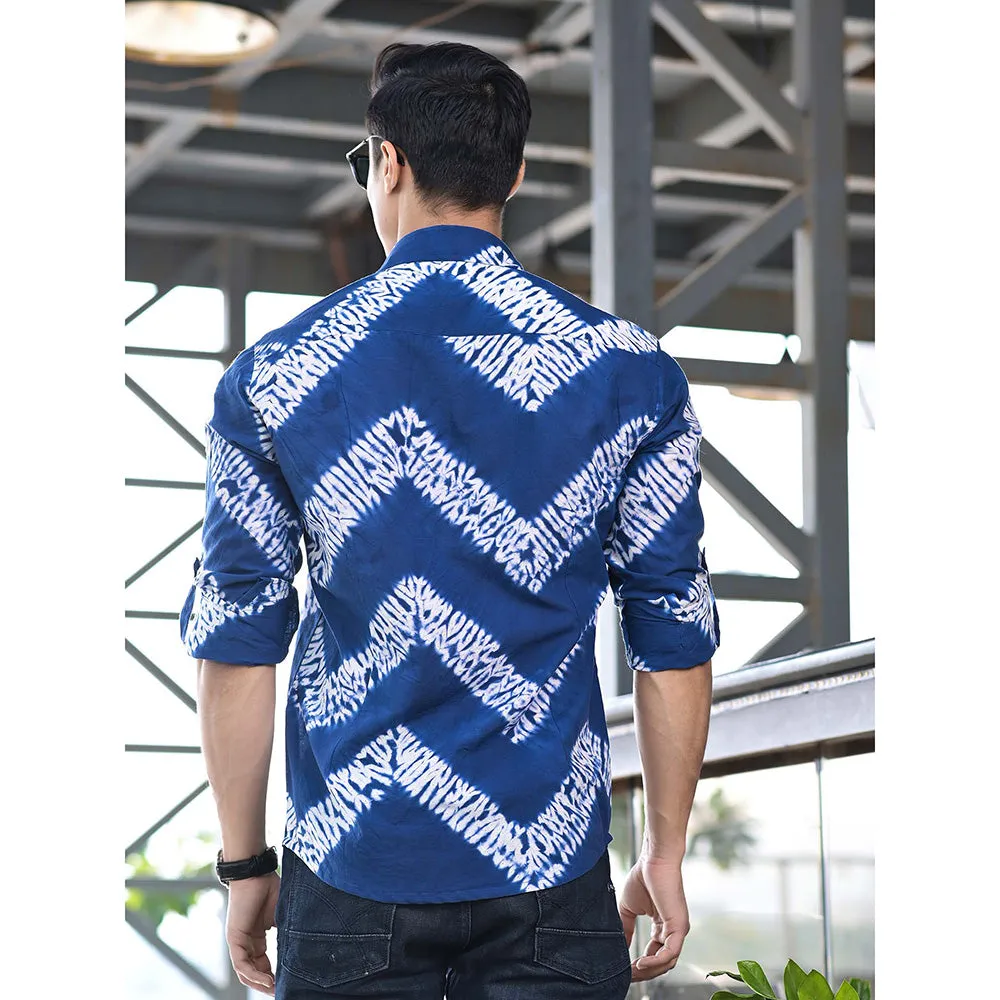 Hatheli Hand Dyed Shibhori Cotton Shirt