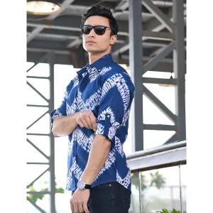 Hatheli Hand Dyed Shibhori Cotton Shirt