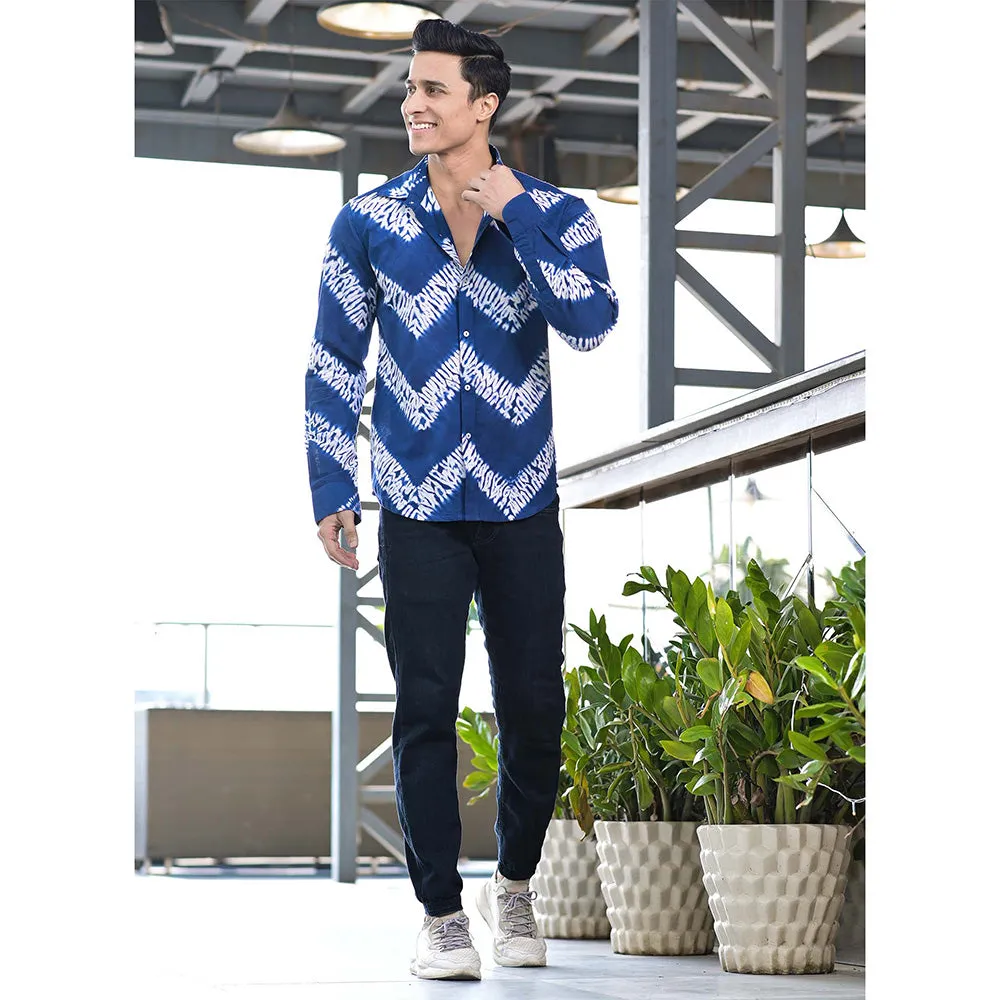 Hatheli Hand Dyed Shibhori Cotton Shirt