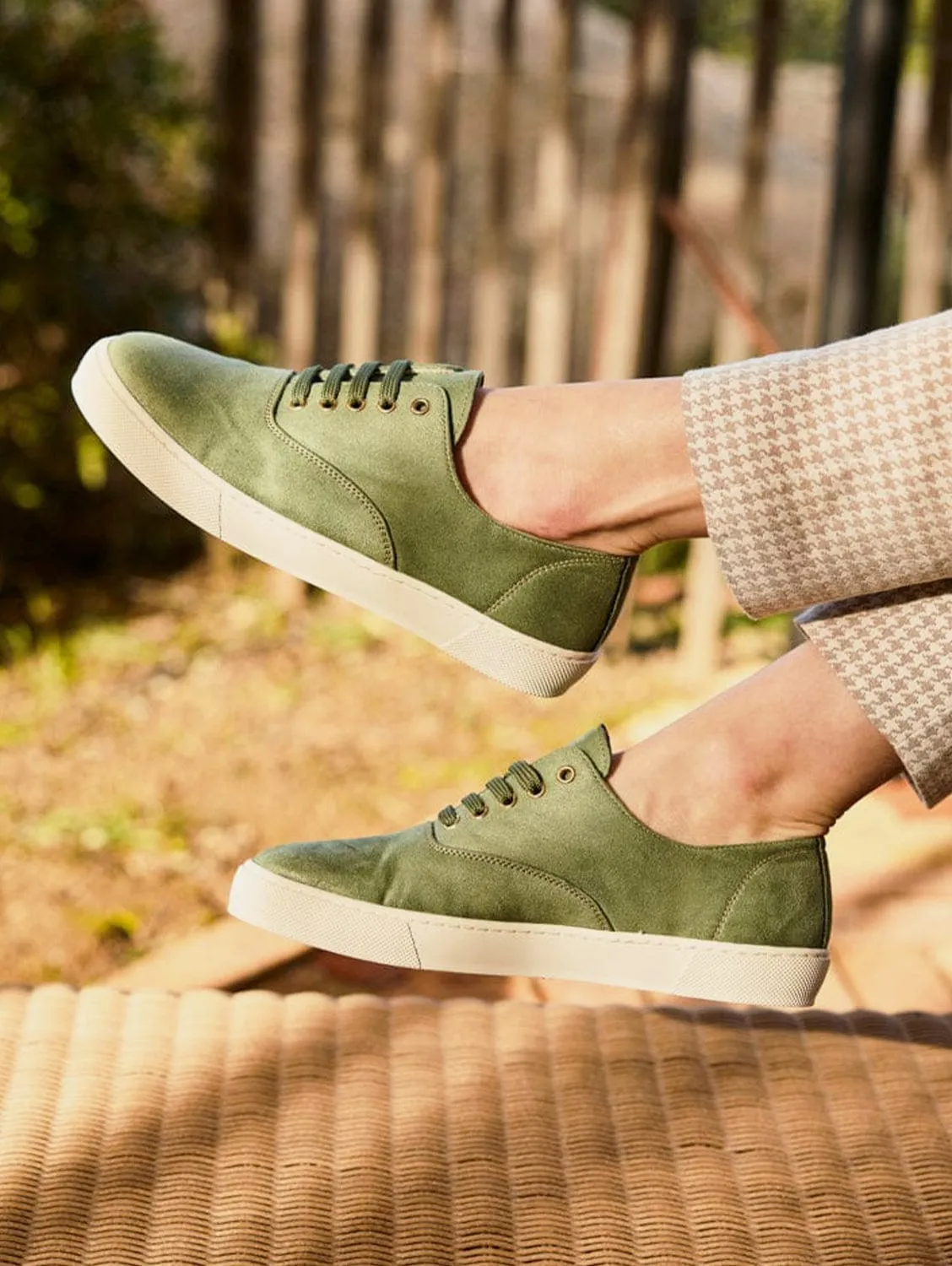 Heart Recycled Vegan Lightweight Sneakers | Sage